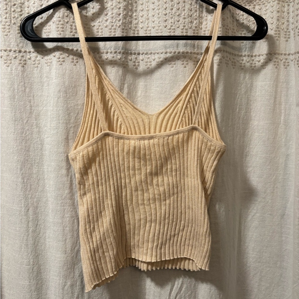Misha And Puff Beige Ribbed Tank Top - Picture 3 of 5